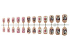 Press-On Nail Set Floral Designs Reusable & Easy Application