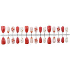 Press-On Nail Set Floral Designs Reusable Salon-Quality