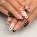 Press-On Nail Set Floral & Dot Easy-Apply