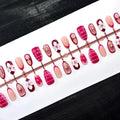 Press-On Nail Set Floral Durable & Flexible