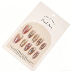 Press-On Nail Set Floral Embellished Comfort Fit & Easy Application