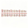 Press-On Nail Set Floral Embellished Comfort Fit & Easy Application