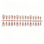 Press-On Nail Set Floral Embellished Comfort Fit & Easy Application