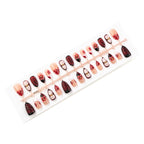 Press-On Nail Set Floral Embellished Easy Application & Long-Lasting