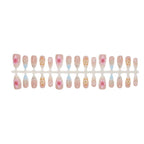 Press-On Nail Set Floral Embellished Glue-Free & Long-Lasting