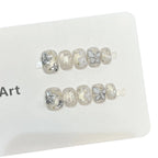 Press-On Nail Set Floral Embellished No-Glue & Comfortable Fit