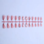 Press-On Nail Set Floral Embellished No Glue Long-Lasting