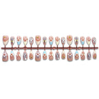 Press-On Nail Set Floral Embellished Quick Application