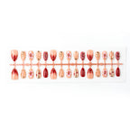 Press-On Nail Set Floral Embellished Reusable & Easy Application