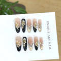 Press-On Nail Set Floral Embellished Salon-Quality Multiple Sizes
