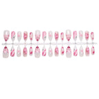 Press-On Nail Set Floral Embellished Strong Adhesive
