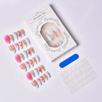 Press-On Nail Set Floral Embellished Variety Of Sizes