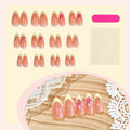 Press-On Nail Set Floral Embellishments & Easy Application