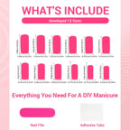Press-On Nail Set Floral Embellishments & Long-Lasting Wear