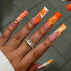 Press-On Nail Set Floral & Fruity Easy Apply
