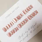 Press-On Nail Set Floral Gel Long Lasting Gloss