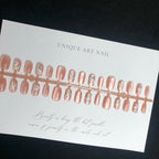 Press-On Nail Set Floral Gel Long Lasting Gloss