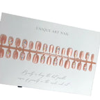 Press-On Nail Set Floral Gel Long Lasting Gloss