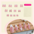 Press-On Nail Set Floral & Gem Embellished Adhesive Tabs