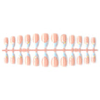 Press-On Nail Set Floral & Gem-Embellished Easy Application