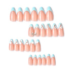 Press-On Nail Set Floral Gems Reusable