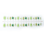 Press-On Nail Set Floral & Gemstone Easy Application