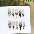 Press-On Nail Set Floral & Geometric Comfort Fit