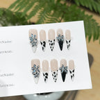 Press-On Nail Set Floral & Geometric Comfort Fit