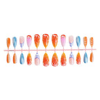 Press-On Nail Set Floral & Geometric Easy Application