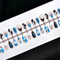Press-On Nail Set Floral & Geometric Peel-And-Stick
