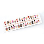 Press-On Nail Set Floral & Geometric Quick-Apply Comfort Fit