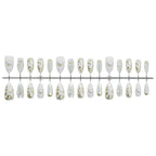 Press-On Nail Set Floral & Glitter 24-Piece