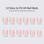 Press-On Nail Set Floral & Glitter Adhesive Kit