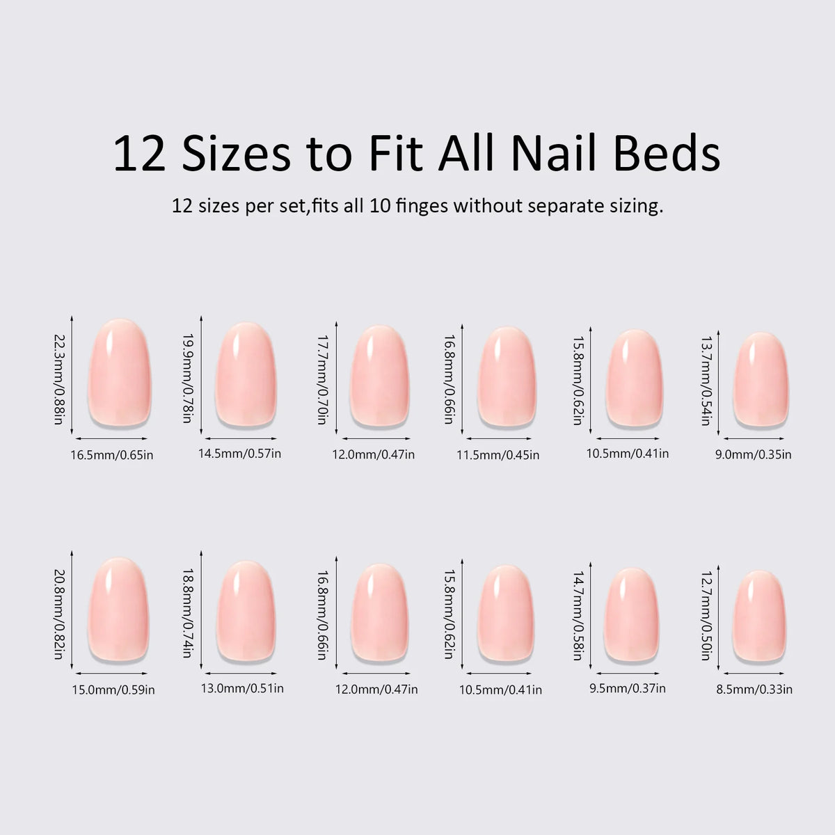 Press-On Nail Set Floral & Glitter Adhesive Kit