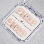 Press-On Nail Set Floral & Glitter Comfortable Fit