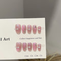 Press-On Nail Set Floral & Glitter Easy Application