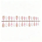 Press-On Nail Set Floral & Glitter Easy Application