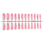 Press-On Nail Set Floral & Glitter Easy Application
