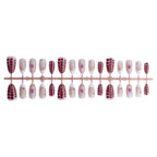 Press-On Nail Set Floral & Glitter Easy Application