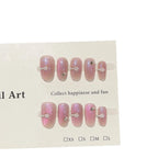 Press-On Nail Set Floral & Glitter Easy Application