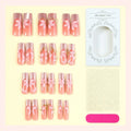 Press-On Nail Set Floral & Glitter Easy Application