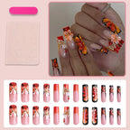 Press-On Nail Set Floral & Glitter Easy Apply