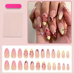 Press-On Nail Set Floral & Glitter Kit
