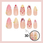 Press-On Nail Set Floral & Glitter Kit