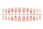 Press-On Nail Set Floral & Glitter Kit