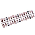 Press-On Nail Set Floral & Glitter Long-Lasting