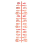 Press-On Nail Set Floral & Glitter Set of 30