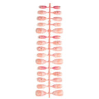 Press-On Nail Set Floral & Glitter Set of 30