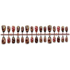 Press-On Nail Set Floral & Gold Accents Easy Apply