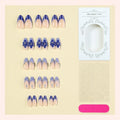 Press-On Nail Set Floral & Graphic Designs Adhesive Strips